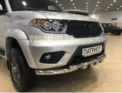 Защита переднего бампера (G) d60/60 для УАЗ Патриот 2014-