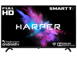 Телевизор Harper 40F720TS, 40" Full HD  Smart TV  Черный