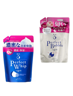 Гель для душа от неприятных запахов Shiseido Senka Perfect Bubble For Body.  ( 330мл запаска)