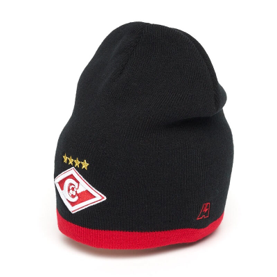 Шапка ФК СПАРТАК черно-красная 93500