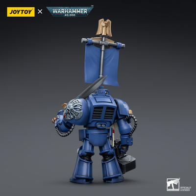 Сержант-Терминатор Ультрамаринов (Warhammer 40k) - КОЛЛЕКЦИОННАЯ ФИГУРКА 1/18 Ultramarines Terminators Sergeant Bellan (JT6663) - JOYTOY