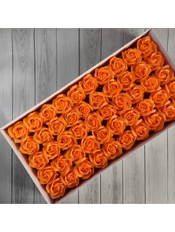 УЦЕНКА Розы из мыла "Корея" 50 шт Оранжевый (см. фото)