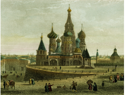 Купить греющую картину с фото собор Василия Блаженного