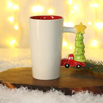 Кружка Большая новогодняя "Пусть тебе повезёт", 500 мл