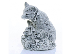 ЛИСА С ЛИСЯТАМИ, ЛИТЬЕВОЙ МРАМОР.ОПТ