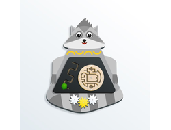 Настенный бизиборд «Енот»