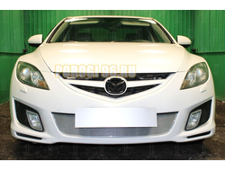Защита радиатора Mazda 6 II (GH) 2007-2010 (Спорт) chrome PREMIUM