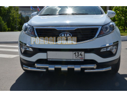 Защита переднего бампера G d60 для Kia Sportage (2010-2015)