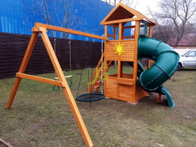 Детская площадка IgraGrad Клубный домик с трубой