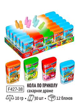 Сахарное драже "Кола по приколу" ассорти 10гр*30шт*12блоков