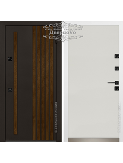 950*2050, ЛЕВОЕ ОТКРЫВАНИЕ. СТАЛЬНАЯ ЛИНИЯ®. БЕЛАРУСЬ. БОРНЕО 92М-УТ. ТЕРМОРАЗРЫВ. МЕТАЛЛ МУАР КОРИЧНЕВЫЙ + ДУБ ТЕМНЫЙ (РЕЙКИ и РУЧКА РЕЙЛИНГ с МЕХАНИЧЕСКИМ ПРИВОДОМ ЗАЩЕЛКИ)/ БЕЛАЯ ШАГРЕНЬ.