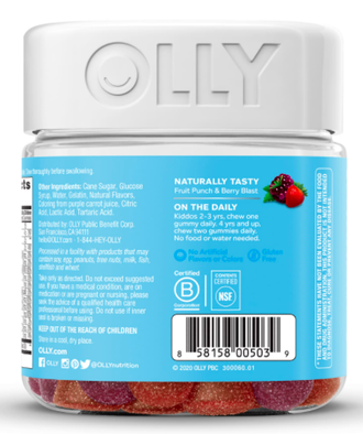 OLLY Kids Multi + Probiotic - Жевательные мультивитамины + пробиотики для детей