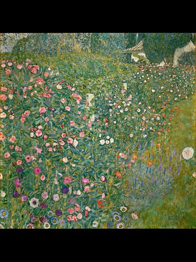 Купить греющую картину с фото репродукции Густава Климта Итальянский садик