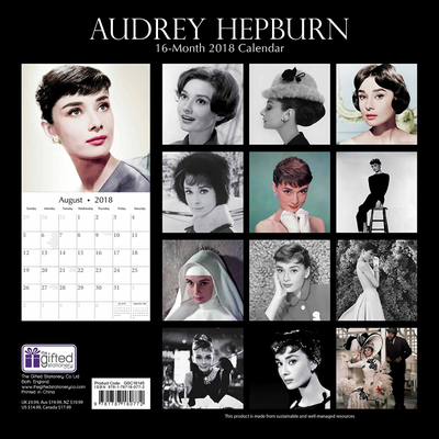 Audrey Hepburn Official Календарь 2018 ИНОСТРАННЫЕ ПЕРЕКИДНЫЕ КАЛЕНДАРИ 2018, INTPRESSSHOP