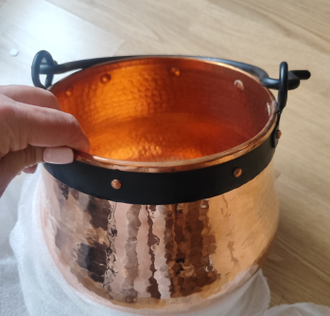 Медный котелок без лужения, Португалия (CopperCrafts) арт.1576