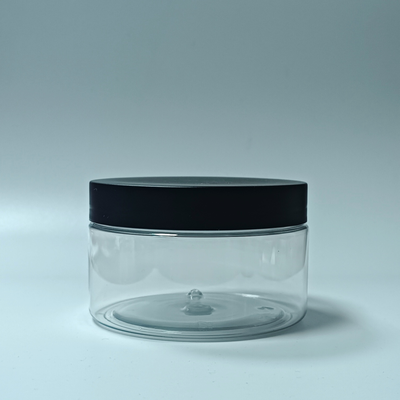 Банка PET 300мл прозрачный с черной крышкой, арт. 300/25-135А3