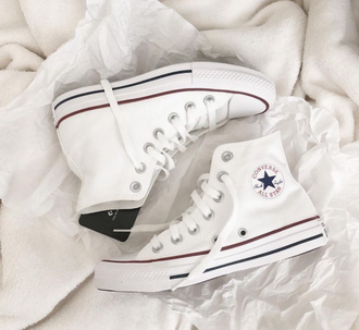 Кеды Converse All Star белые высокие M7650 женские