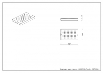Модуль для сушки стаканов Panama Slim PearlArc, Eureka Gold, PSR009-2-3-EG