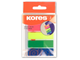 Клейкие закладки Kores Film пластиковые 5 цветов по 25 листов ширина 12 мм