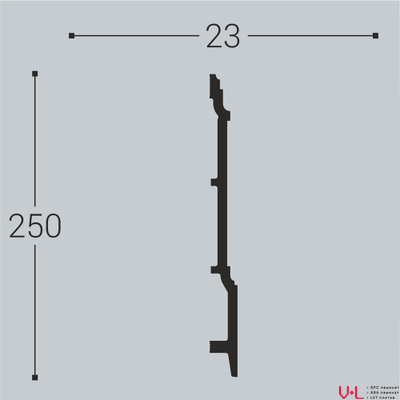 Плинтус Bello Deco XPS П17 2000х250х23