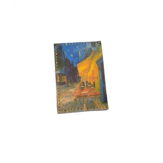Картхолдер тройной с принтом по мотивам картины Винсента Ван Гога "Ночное кафе в Арле"