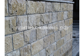 облицовка цоколя плитняком, природным камнем