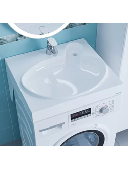 Раковина над стиральной машиной Санта Сатурн 60х55