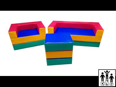 Детская игровая мебель "Малыш" цветной