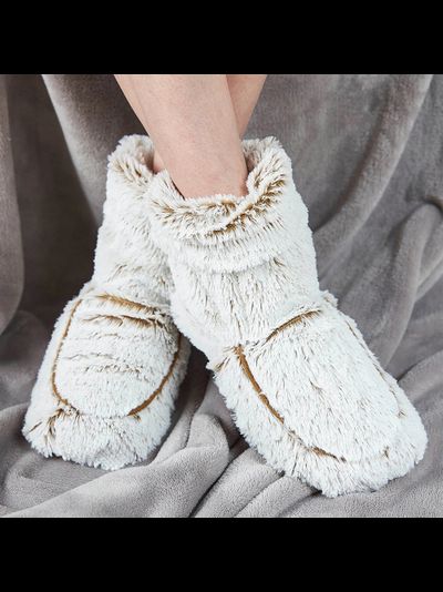 Сапожки-грелки для ног MARSHMALLOW (бежевые)