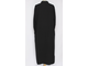 Платье Бохо вельветовое "Силуэт А" стойка чёрное