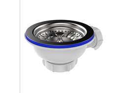 Выпуск 3 1/2" с металлической решеткой, отводом под перелив, NV250-15-MR [56845]