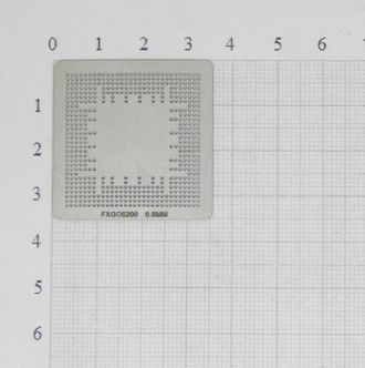 Трафарет BGA для реболлинга чипов NV FXGO5200/FGO5200 0,6 мм