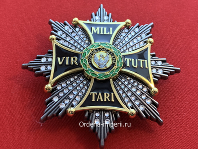 Звезда ордена Виртути Милитари со стразами, копия LUX! Лот №14.