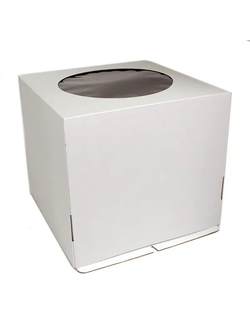 Коробка для торта с/о (белая), 320*320*350мм