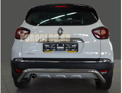 Защита заднего бампера скоба d60 для Renault Kaptur (2020-...)