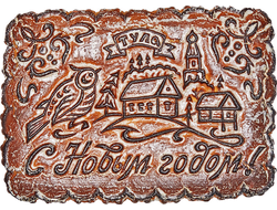 Тульский пряник " Новогодняя открытка" 1000 гр.