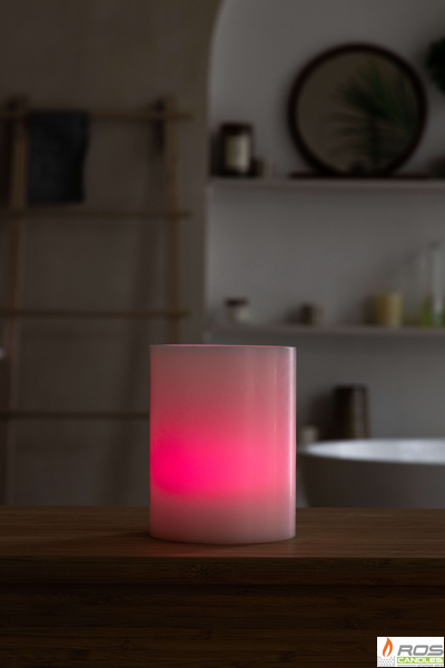 Гладкий парафиновый плафон для LED свечей - 11,7*15см