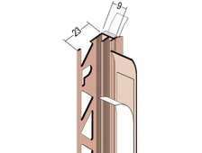Профиль штукатурный PROTEKTOR с самоклеющейся уплотнительной лентой, эластичной кромкой и отрывной полосой арт. 37719