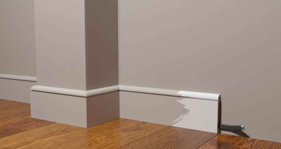 Напольный плинтус Decor-Dizayn DD715, для покраски, влагостойкий, ударопрочный, 2 метра