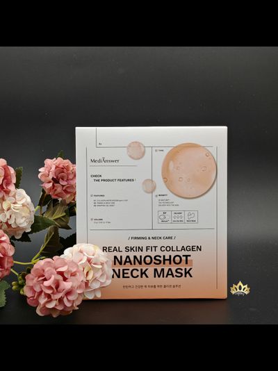 MEDI ANSWER NANOSHOT Тающие маски для лифтинга омоложения кожи шеи 5 шт.