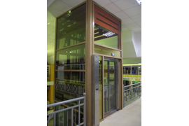 Эксклюзивное остекление шахты лифта город Сыктывкар, торговый центр "РУБЛИК"