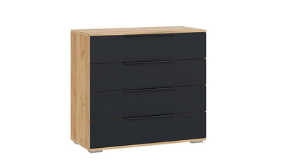 Спальня ДЖОЛИ - Комод Дуб Крафт Золотой/Графит матовый