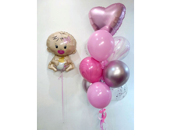 Сет из гелиевых шаров "Малышка"