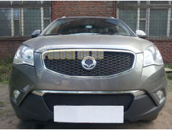 Защита радиатора Ssang Yong Actyon (C200) 2010-2013 black низ