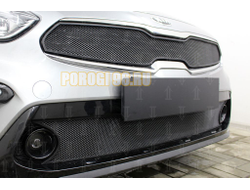 Защита радиатора KIA Cerato 2018- black верх