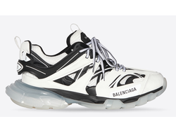 Кроссовки Balenciaga Track Trainers Clear Sole in white and black mesh and nylon