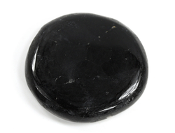 Турмалин черный, Шерл, полировка плоская, Бразилия (42*38*8 мм, 32 г) №35671
