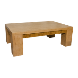 Прямоугольный журнальный стол с деревянной столешницей