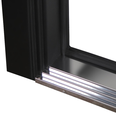 Стальная дверь   Конструктор с зеркалом (биометрический замок Smart lock Y12)