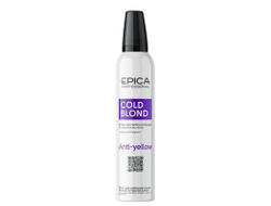 EPICA Professional Мусс для нейтрализации теплых оттенков волос COLD BLOND, 250 мл